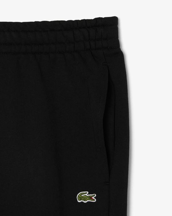 Lacoste Regular Fit Mens Fleece Sweatpants - Black 031 | CHO | Designer Mens Sweatpants