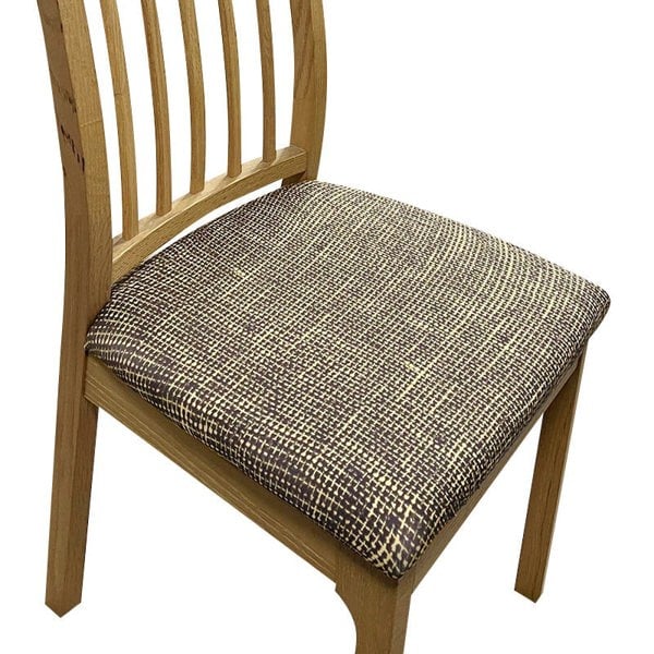 Anyseat Chair Cover Dark Brown Corn Kennel Pattern Stretch Seat Cover for Home Dinning Kitchen Washable Removable