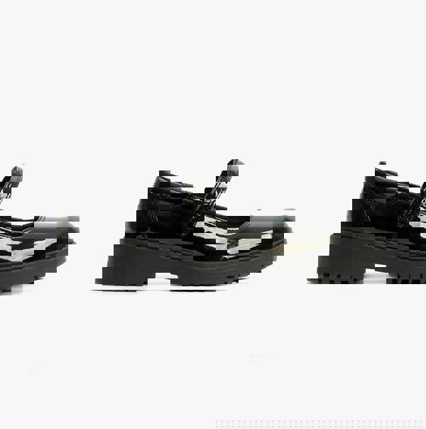 GEOX CASEY B Girls Patent Mary Jane School Shoes Black