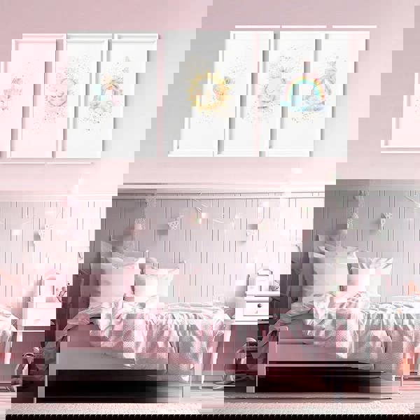 Nursery Rainbow Decor | Set of 3 wall art prints