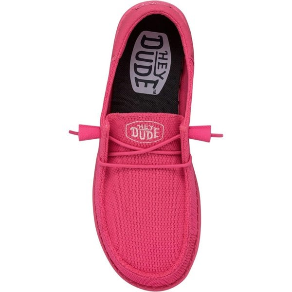 HEYDUDE Wendy Funk Mono Polyester Women's Electric Pink Moccasins Shoes