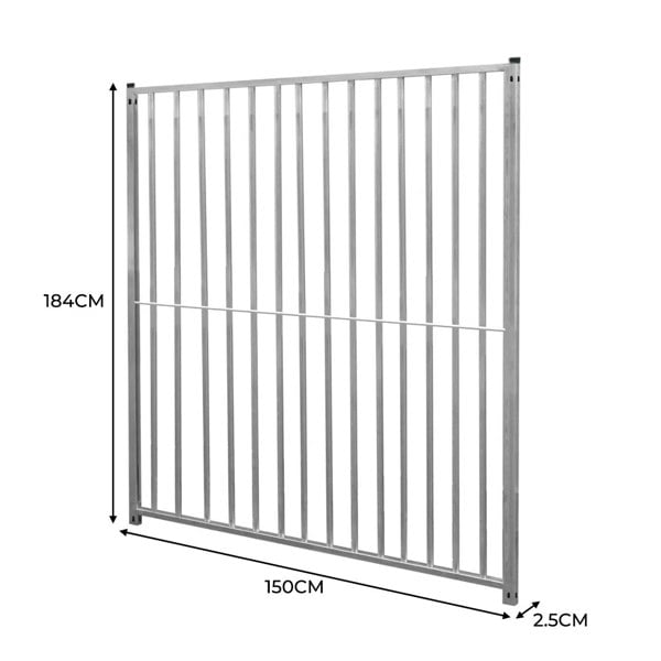 Monstershop 1.5m Dog Run Panel – 8cm Bar Spacing