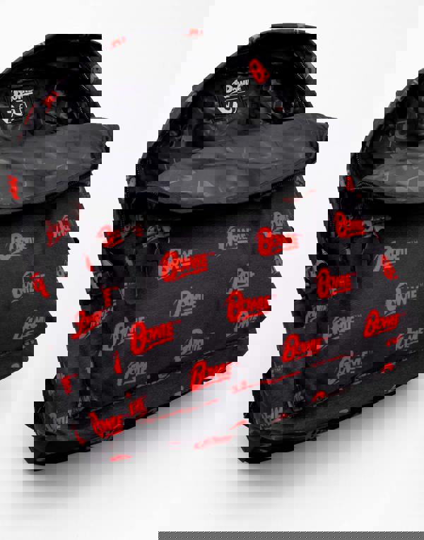 David Bowie Unisex Black Logo Backpack (One Size)