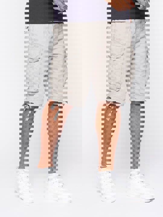 Crosshatch Jamstar Cargo Shorts Light Grey