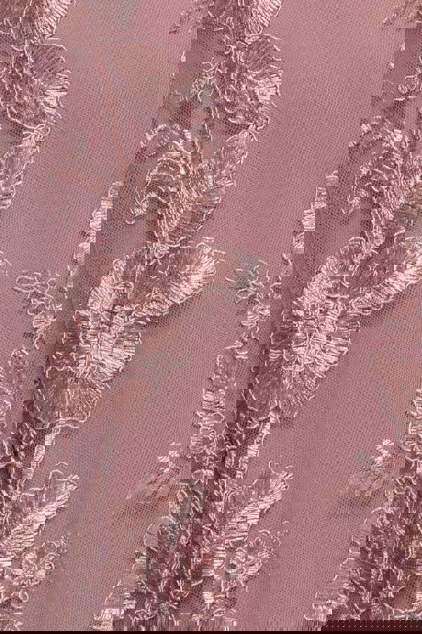 Halter Neck Lace High And Low Dress - Pink DR3346QZ