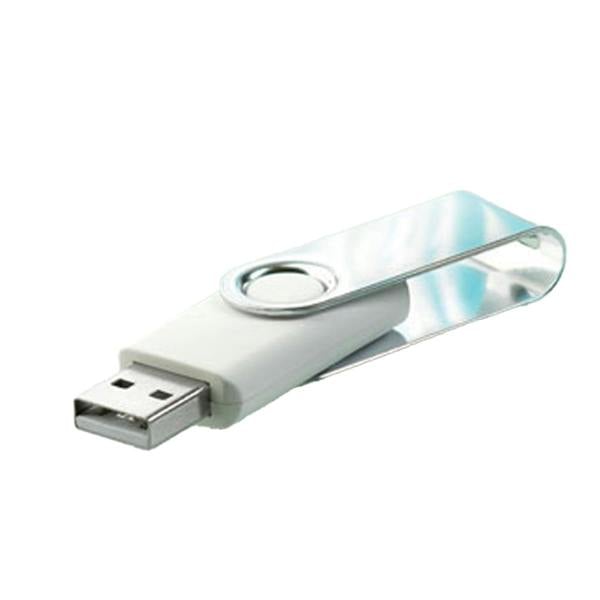 MidOcean Techmate 8GB USB Flash Drive - White - 
