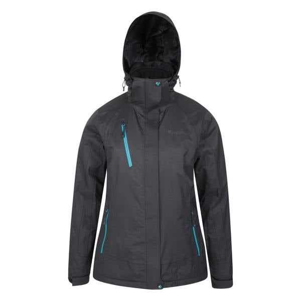 Mountain Warehouse Womens/Ladies Bracken Extreme 3 in 1 Waterproof Jacket - Jet Black - 