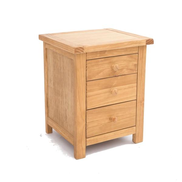 Cabinet Bits Lugo 3 Drawer Bedside Table