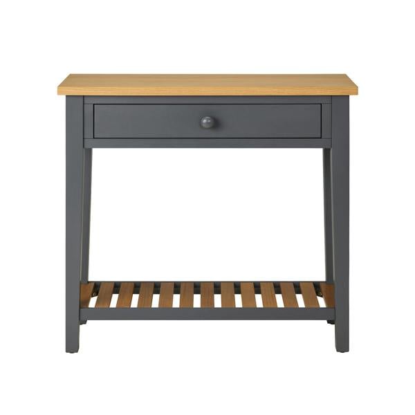 Statement Furniture Ludlow Slate Grey Console Table with Storage