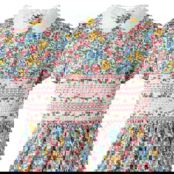 Rachel Riley Ditsy Floral Smocked Dress