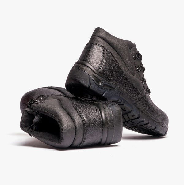 Grafters M5501PA Unisex Leather Safety Boots Black