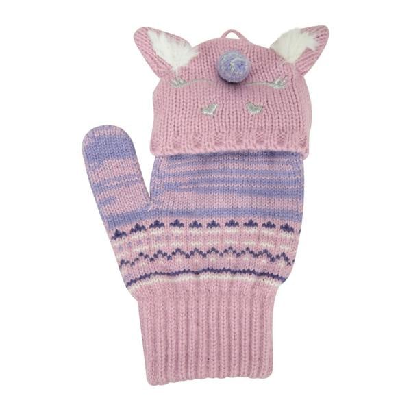 Mountain Warehouse Childrens/Kids Knitted Unicorn Gloves - Purple - 