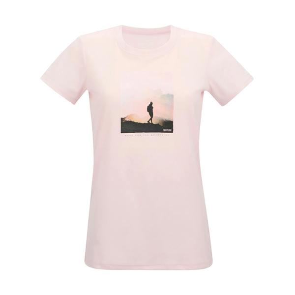 Regatta Womens/Ladies Fingal Adventure Print T-Shirt - Pink Haze