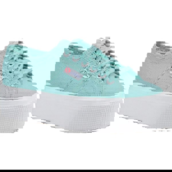 Superga 2790 Linea Up and Down Women's Trainers - Green Water