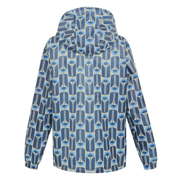 Regatta Women's Orla Kiely Tall Flowers Packaway Waterproof Jacket - Navy