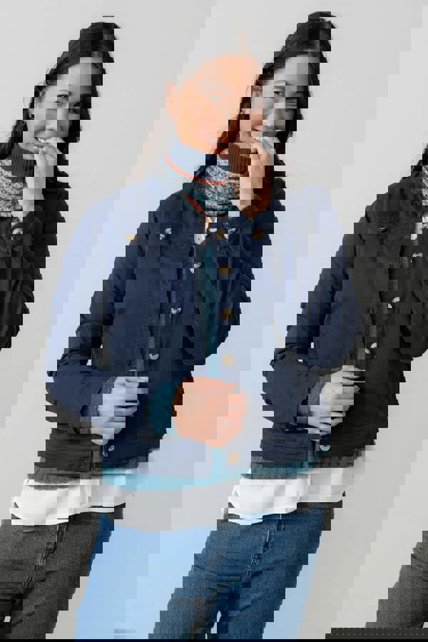 Lily & Me Fair Isle Knitted Snood Sea Mist