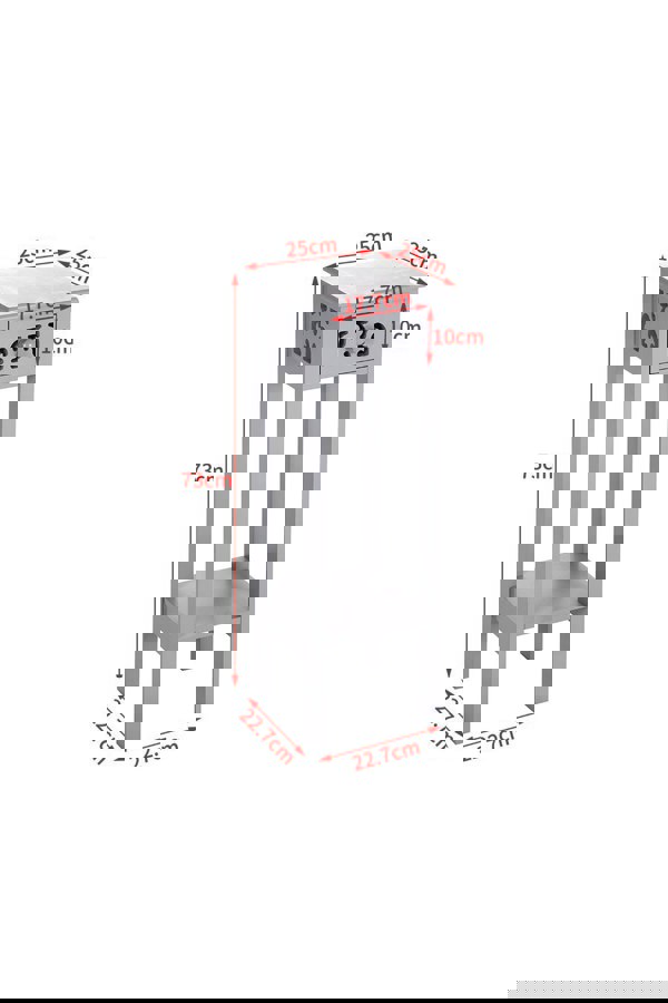 Living and Home 2-tier French Style Small Slim Accent Side Table Bed Sofa Side Storage Drawer with Bookshelf 73cm H