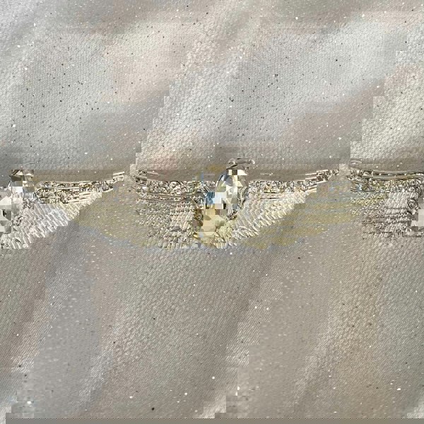 silver brooch 1920s inspired