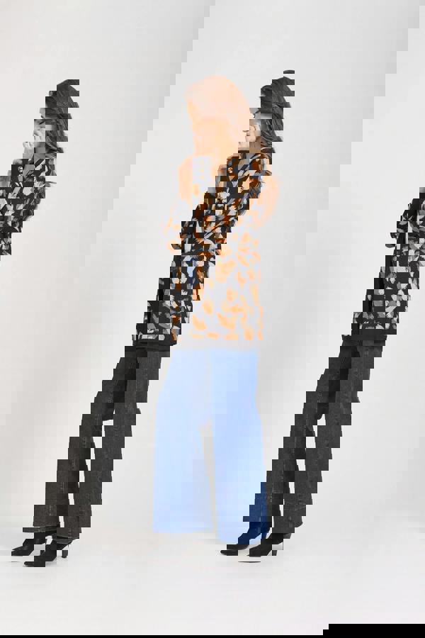 Paint Stroke Knit Cardigan