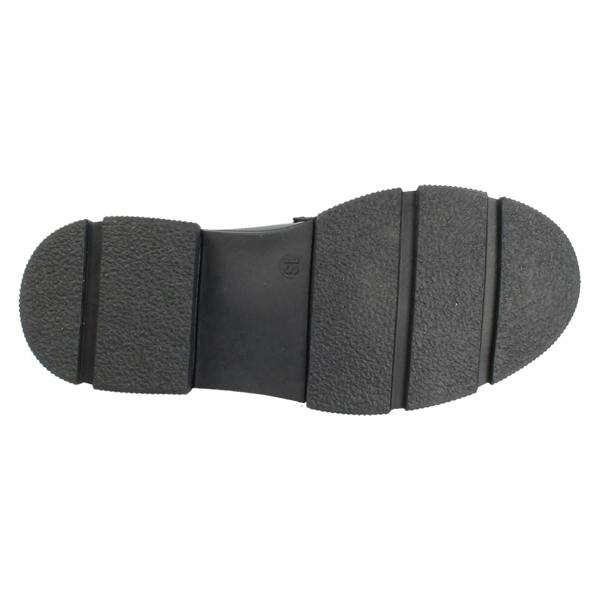 Pineapple Girls Pineapple Black Slip On Loafer School Shoes H2713
