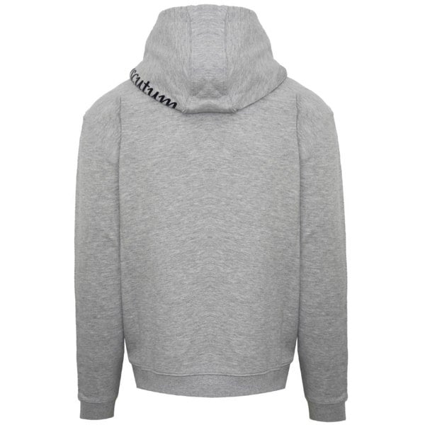 Aquascutum Branded Hood Hoodie - Grey