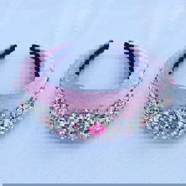 Pink jewelled headband