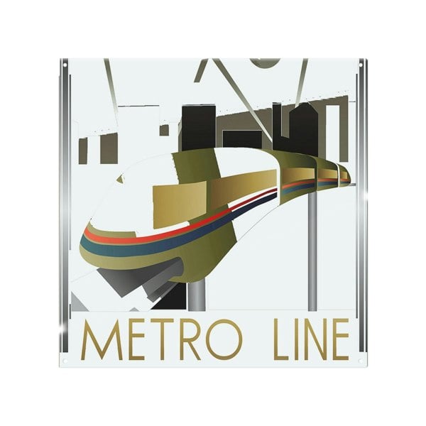 Benjamin Tate Design Art Deco Metro Line Splash Back