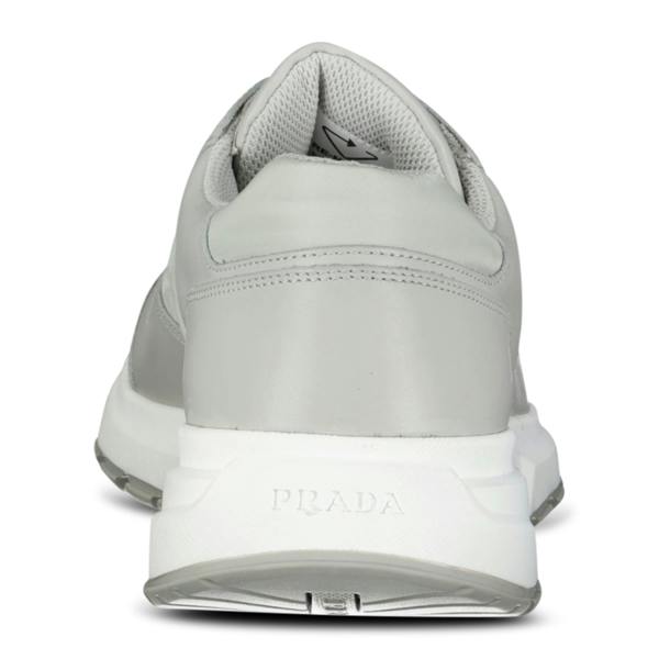 Prada Prax 01 Re-Nylon Leather Sneakers Grey - chancefashionco