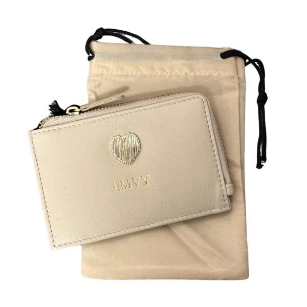 Love EMVY Signature Heart Leather Coin & Card Purse