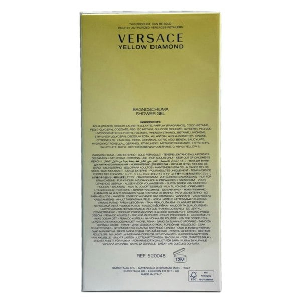 Versace Yellow Diamond Perfumed Shower Gel 200ml