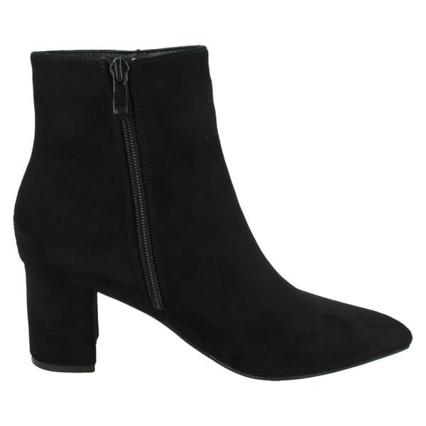 Spot On Ladies Spot On Block Heel Ankle Boots F51220