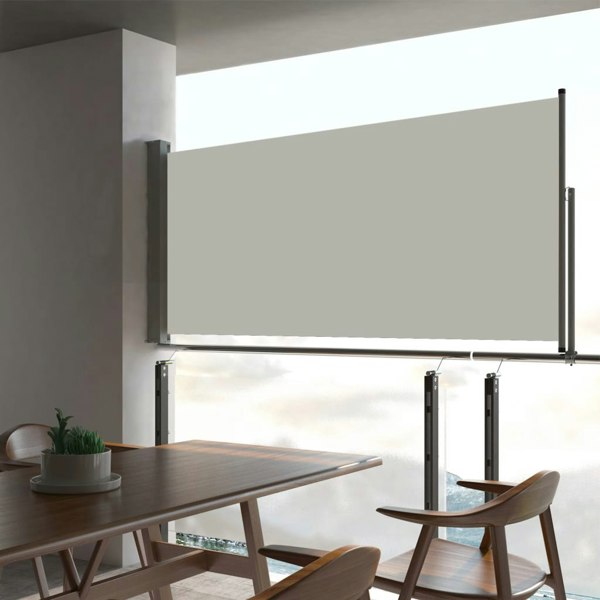 Berkfield Patio Retractable Side Awning 60x300 cm Cream