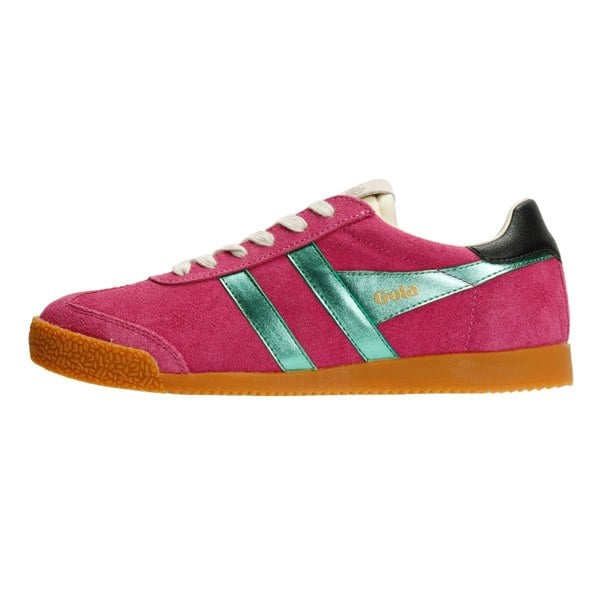 Gola Elan Glitz Suede Women's Fuchsia/Emerald/Black Trainers