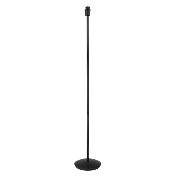 Contemporary and Sleek Matt Black Metal Floor Lamp Base with Inline Switch Image 1