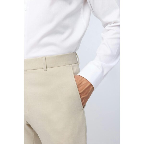 Antique Rogue Slim Fit Blake Ecru Trousers