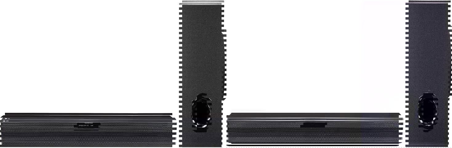 LG SQC1 Bluetooth Soundbar with Wireless Subwoofer Black - Free Gift RRP £25