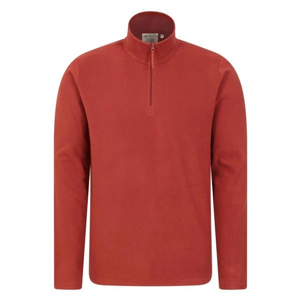Mountain Warehouse Mens Camber II Half Zip Fleece Top - Red - 
