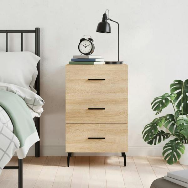 Berkfield Bedside Cabinet Sonoma Oak 40x40x66 cm Engineered Wood