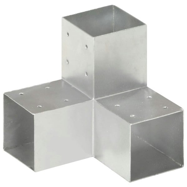 Berkfield Post Connector Y Shape Galvanised Metal 91x91 mm