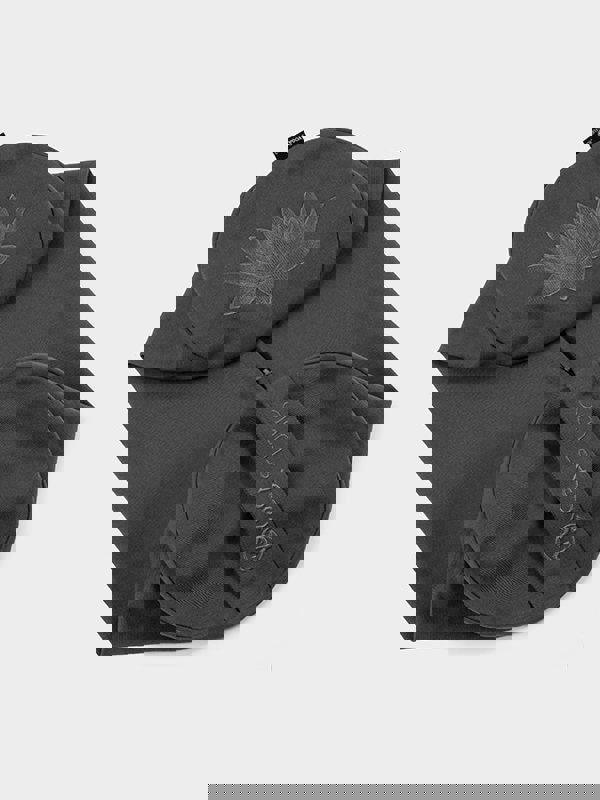 Yoga Studio Replacement Round Lotus Bolster Outer Cushion Cover Graphite Grey