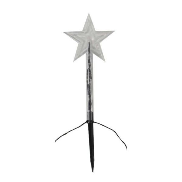 Samuel Alexander Set of 8 Battery Operated LED Multi Coloured Star Path Lights Christmas Decoration with Timer