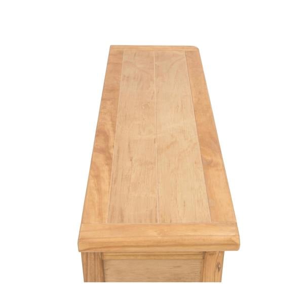 Cabinet Bits Lugo Waxed 2 Drawer Console Table Brass Knob