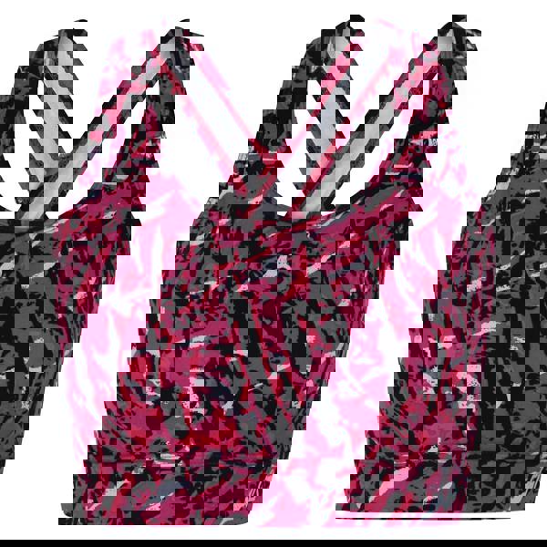 Dare 2B Womens/Ladies Wave Zebra Print Sports Bra - Neon Pink - 