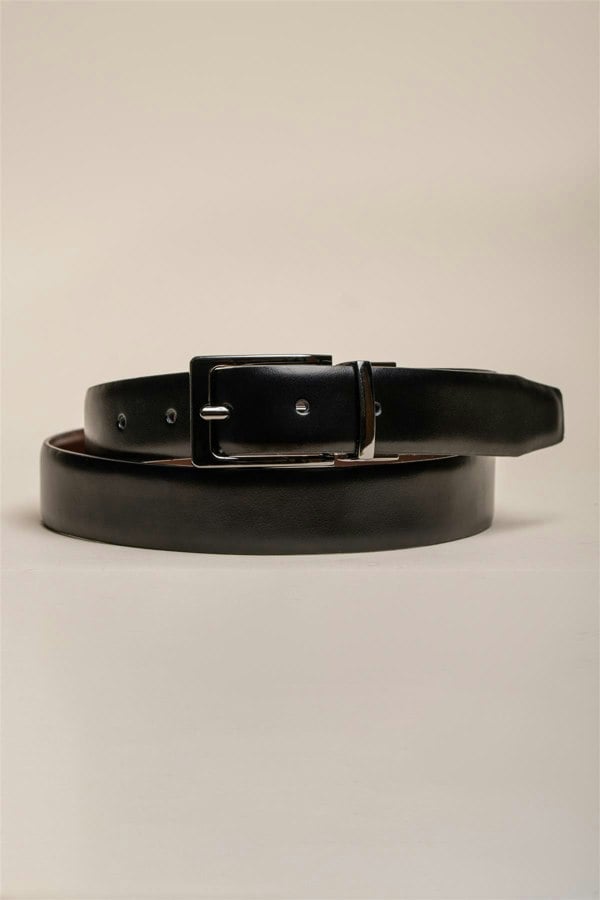 BT07 black reversible belt