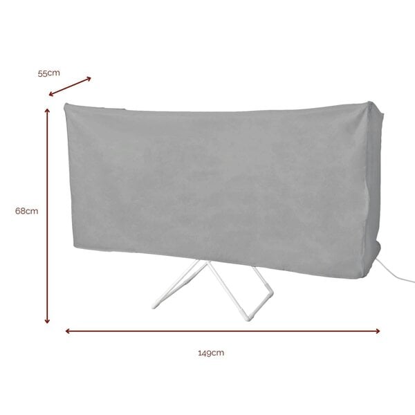 Rediffusion Winged Heated Clothes Airer with Cover