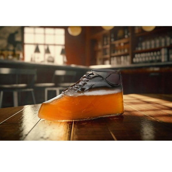 SPORTGIFTZ The Shoe Glass for Beer, Spirits, Wine, Prosecco and Champagne