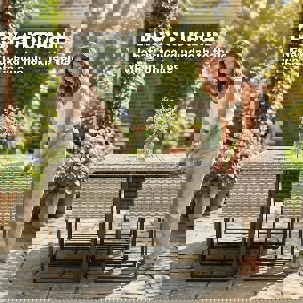 Patio Rattan Dining Set