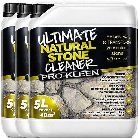 ProKleen Pro-Kleen Natural Stone Cleaner 10L - Removes Dirt, Lichen, Moss & Weather Staining
