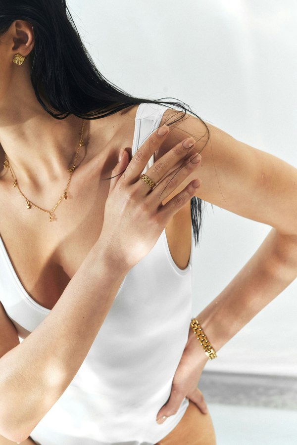 Elk & Bloom Linked Legacy Skinny 14K Gold Chain Ring