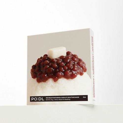 PODL Red Bean Panthenol Coolfit Gelfting Mask (4ea)